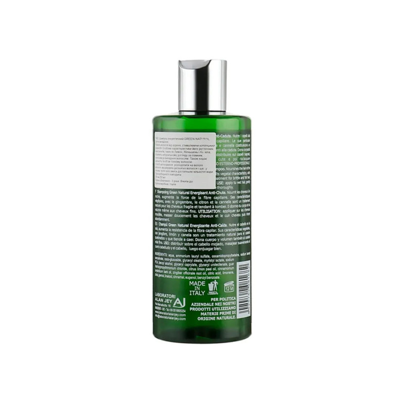 Шампунь Alan Jey Green Natural Shampoo Energizzante, проти випадіння волосся (250 мл)