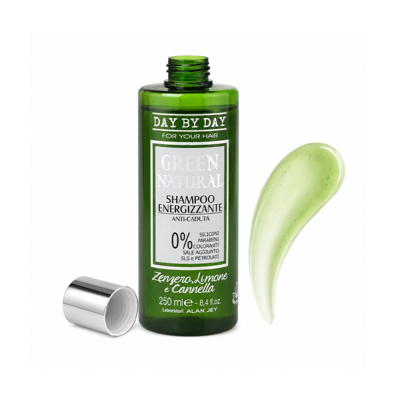 Шампунь Alan Jey Green Natural Shampoo Purificante, для жирного волосся з лупою (250 мл)
