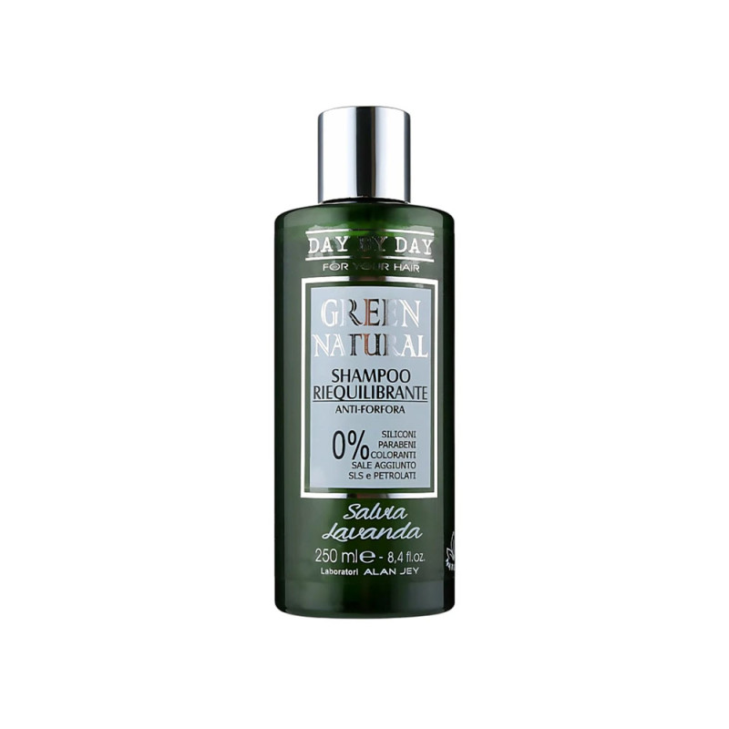Шампунь Alan Jey Green Natural Shampoo Riequilibrante, проти лупи,  ребалансувальний (250мл)