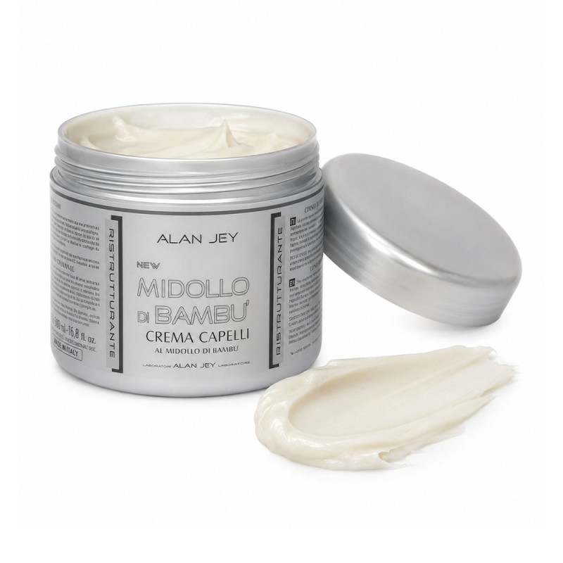 Крем-бальзам Alan Jey Midollo Di Bambu Crema Capelli з екстрактом стебла бамбука, реструктурувальний (500 мл)
